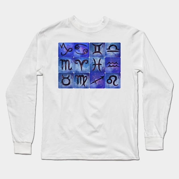 Zodiac Grid Long Sleeve T-Shirt by jacksisko